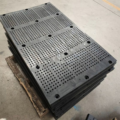 Black Colorr eccellenti pannelli per schermi in gomma 40*8mm per schermi vibranti industriali